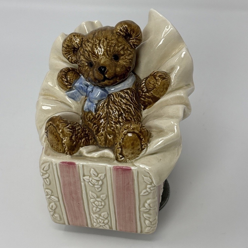 Gibson Otagiri Play" Let Me Be Your Teddy Bear" Wind Music‎ Box Rotates Vintage
